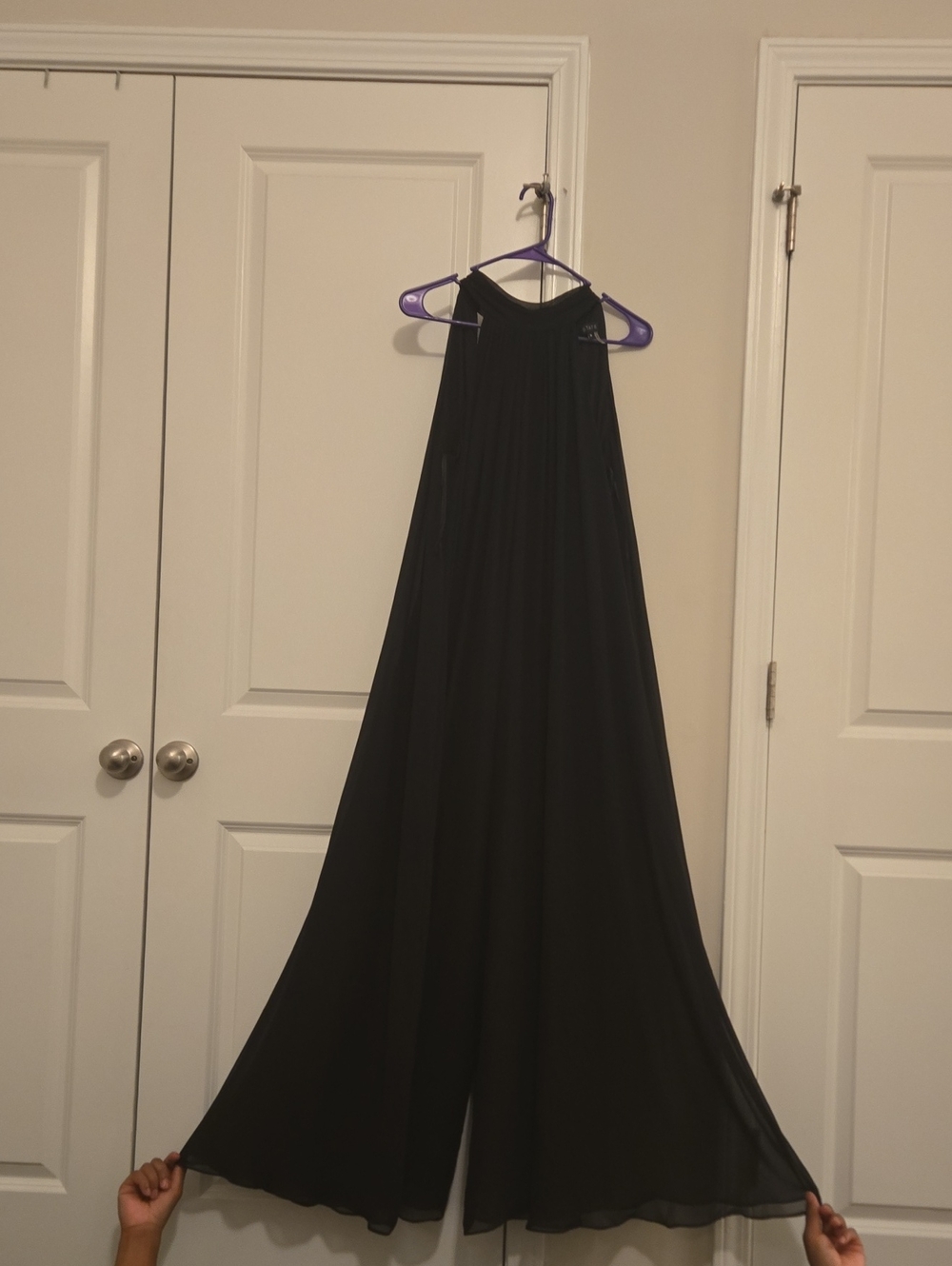 1. State Black Flowy Jumpsuit